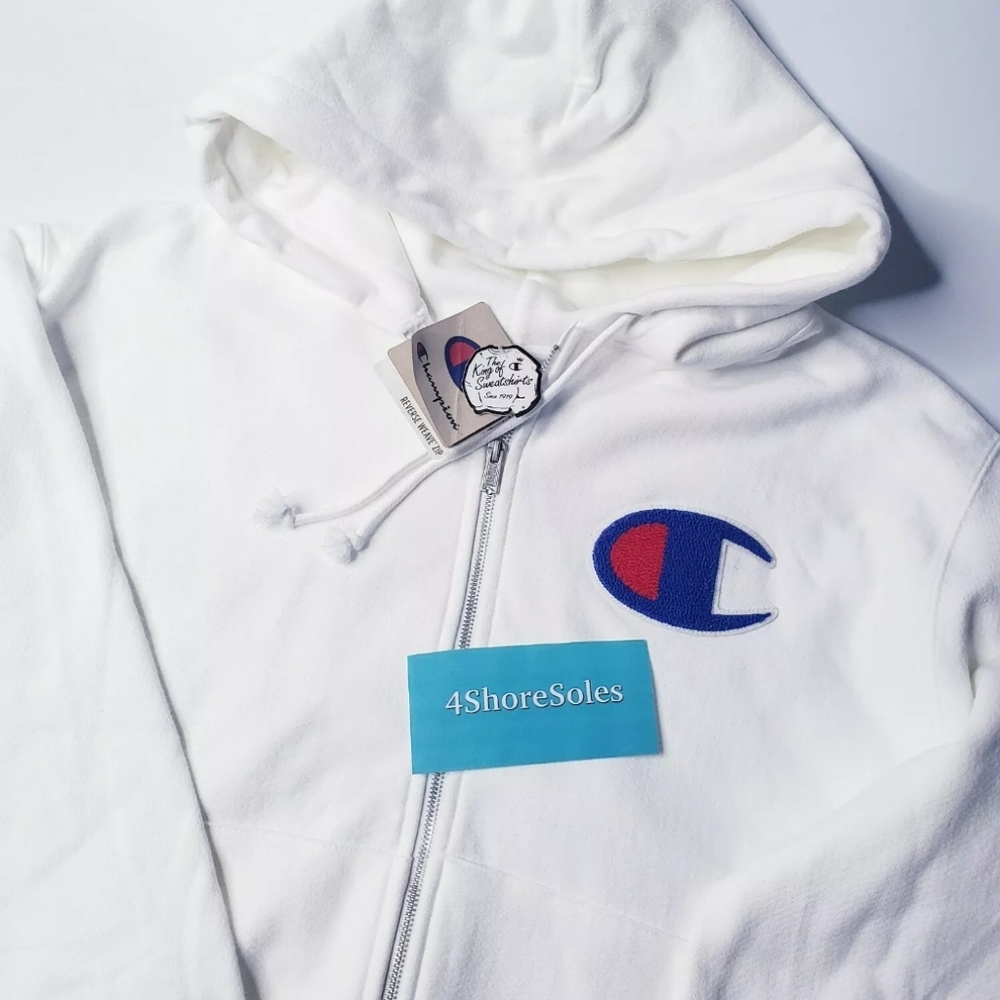Champion Reverse Weave C Zip Hoodie Large L